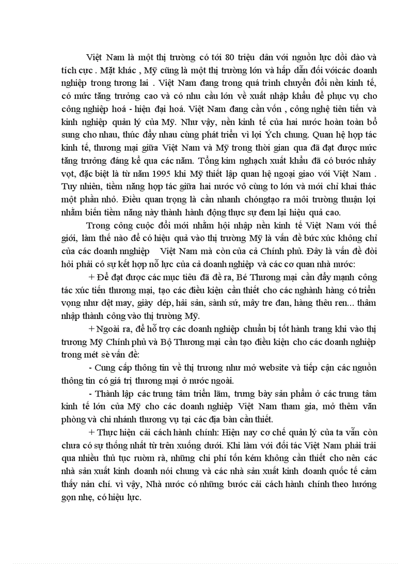 image for page Quan hệ thương mại hàng hoá Việt Mỹ sau khi ký kết Hiệp định Thương mại giữa hai nước Triển vọng và giải pháp