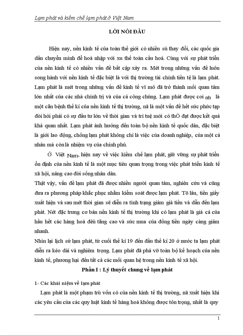 image for page Lạm phát và kiềm chế lạm phát ở Việt Nam 1