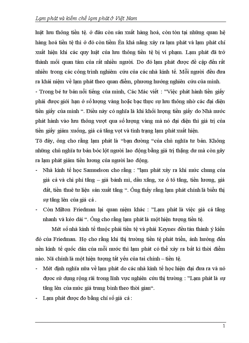 image for page Lạm phát và kiềm chế lạm phát ở Việt Nam 1
