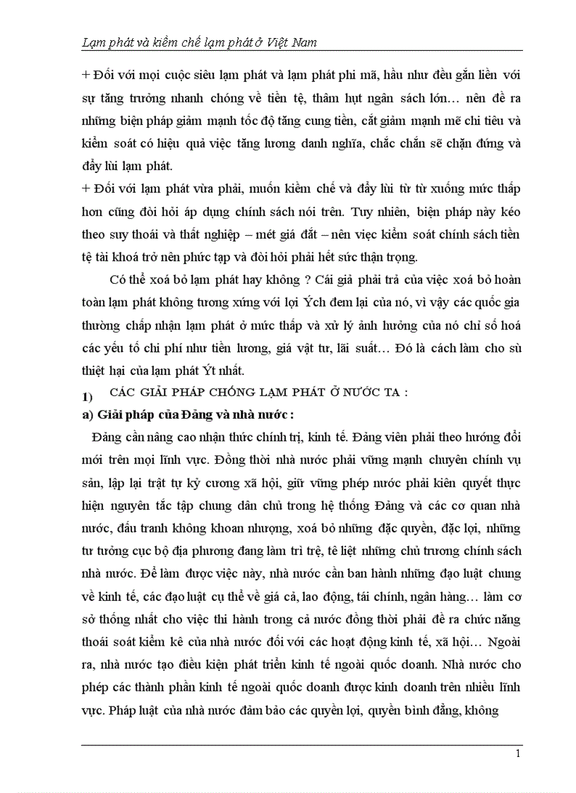 image for page Lạm phát và kiềm chế lạm phát ở Việt Nam 1