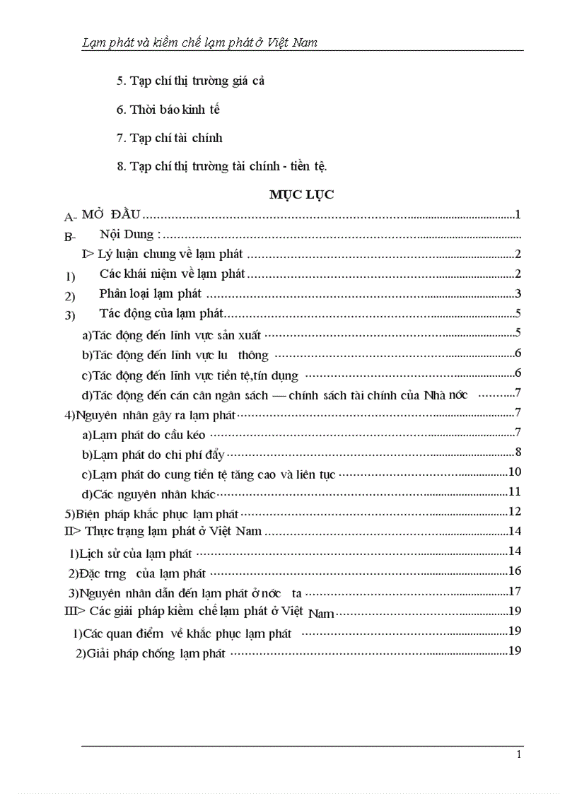 image for page Lạm phát và kiềm chế lạm phát ở Việt Nam 1
