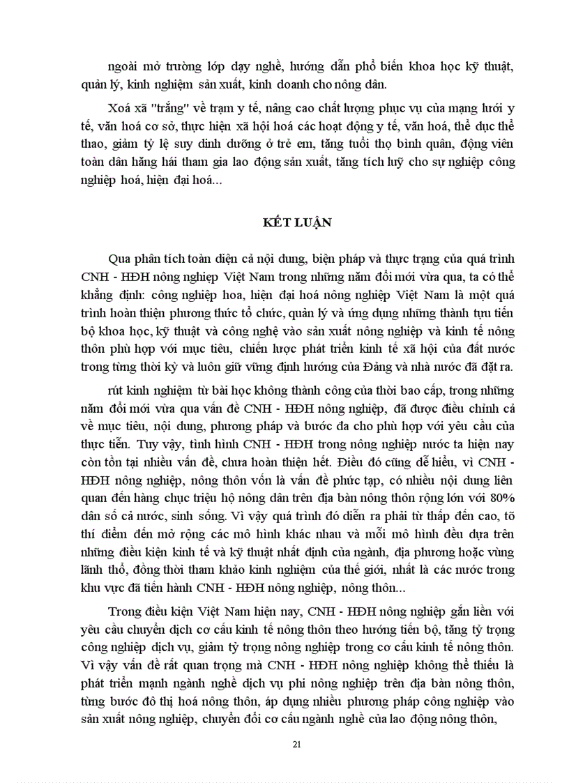 image for page thực trạng của quá trình cnh hđh nông nghiệp nông thôn việt nam hiện nay