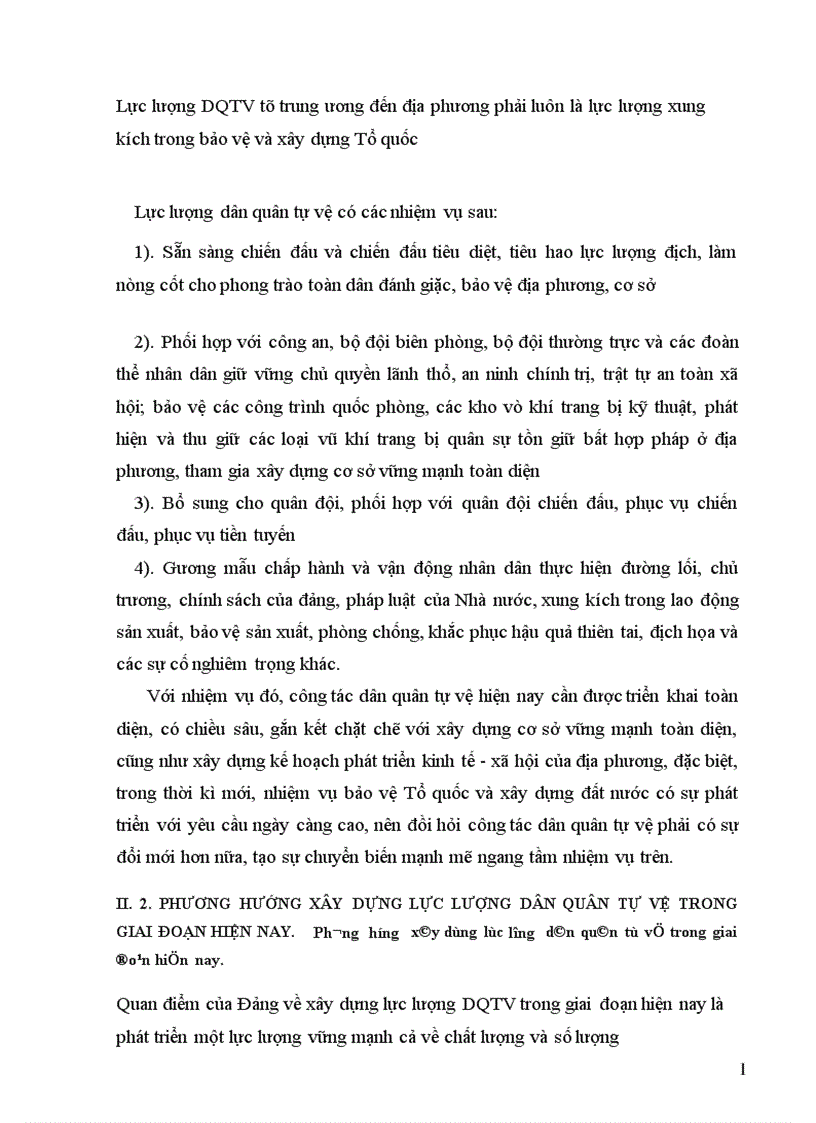 image for page Phương hướng xây dựng lực lượng dân quân tự vệ trong giai đoạn hiện nay