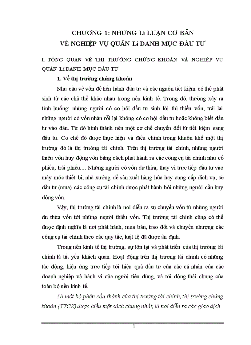 image for page Áp dụng các công cụ toán tài chính vào việc quản lý danh mục đầu tư và ứng dụng trong thị trường chứng khoán Việt Nam