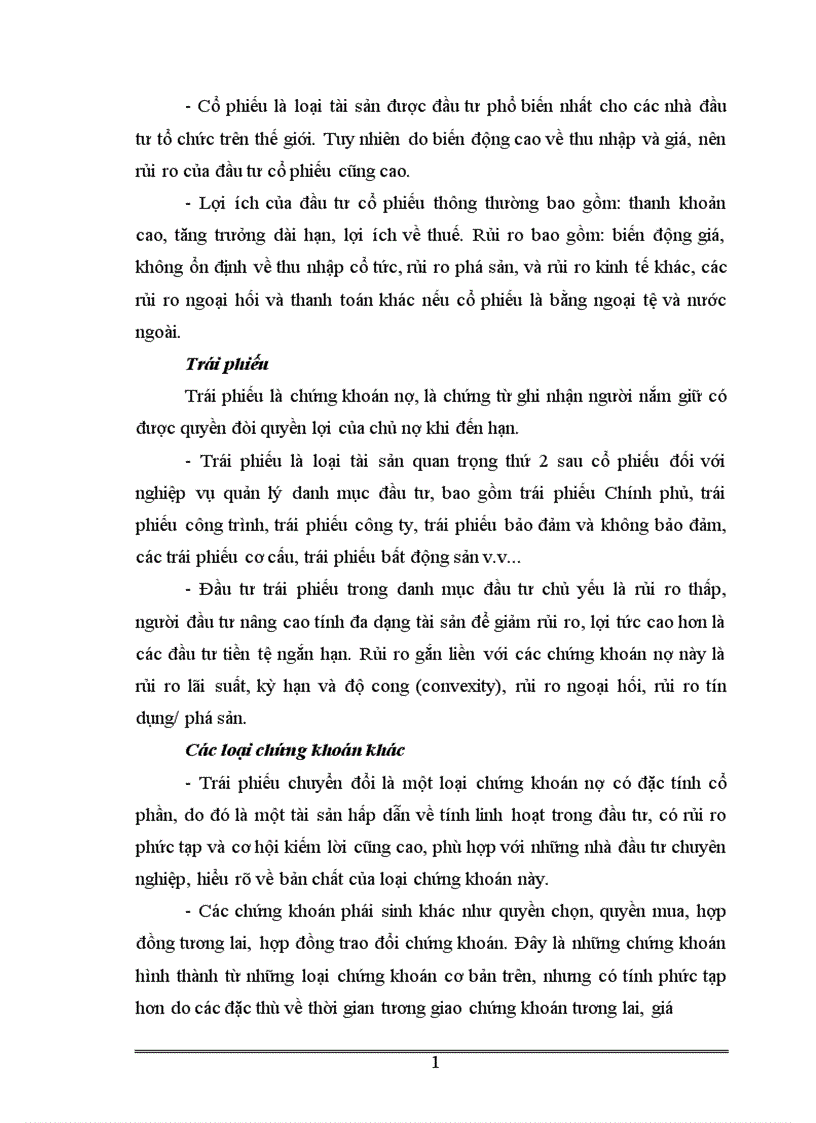 image for page Áp dụng các công cụ toán tài chính vào việc quản lý danh mục đầu tư và ứng dụng trong thị trường chứng khoán Việt Nam