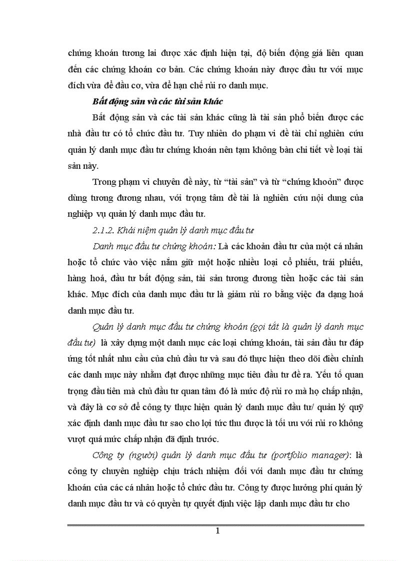 image for page Áp dụng các công cụ toán tài chính vào việc quản lý danh mục đầu tư và ứng dụng trong thị trường chứng khoán Việt Nam