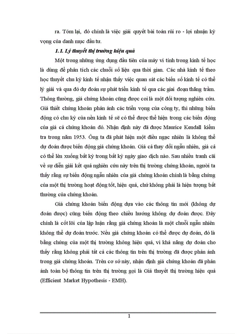 image for page Áp dụng các công cụ toán tài chính vào việc quản lý danh mục đầu tư và ứng dụng trong thị trường chứng khoán Việt Nam