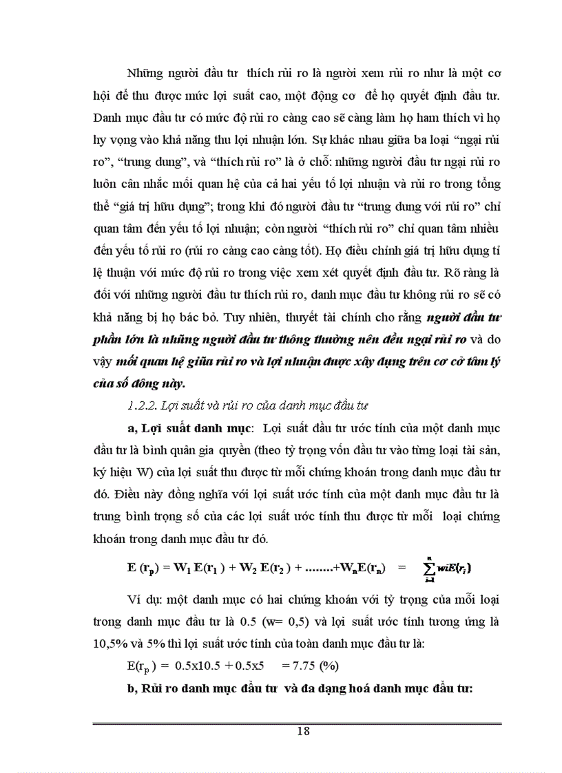 image for page Áp dụng các công cụ toán tài chính vào việc quản lý danh mục đầu tư và ứng dụng trong thị trường chứng khoán Việt Nam