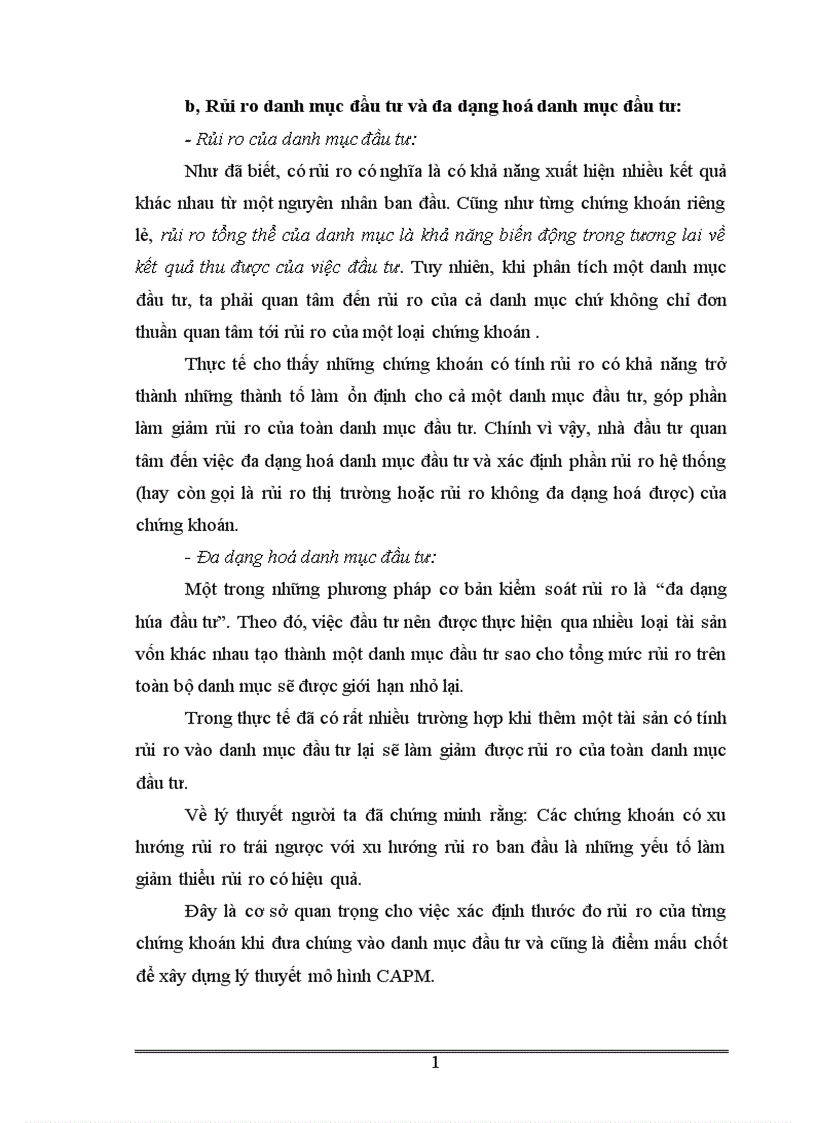 image for page Áp dụng các công cụ toán tài chính vào việc quản lý danh mục đầu tư và ứng dụng trong thị trường chứng khoán Việt Nam