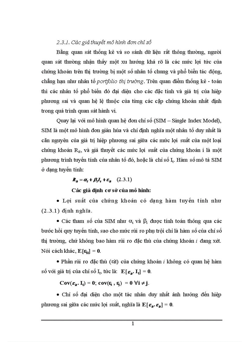 image for page Áp dụng các công cụ toán tài chính vào việc quản lý danh mục đầu tư và ứng dụng trong thị trường chứng khoán Việt Nam