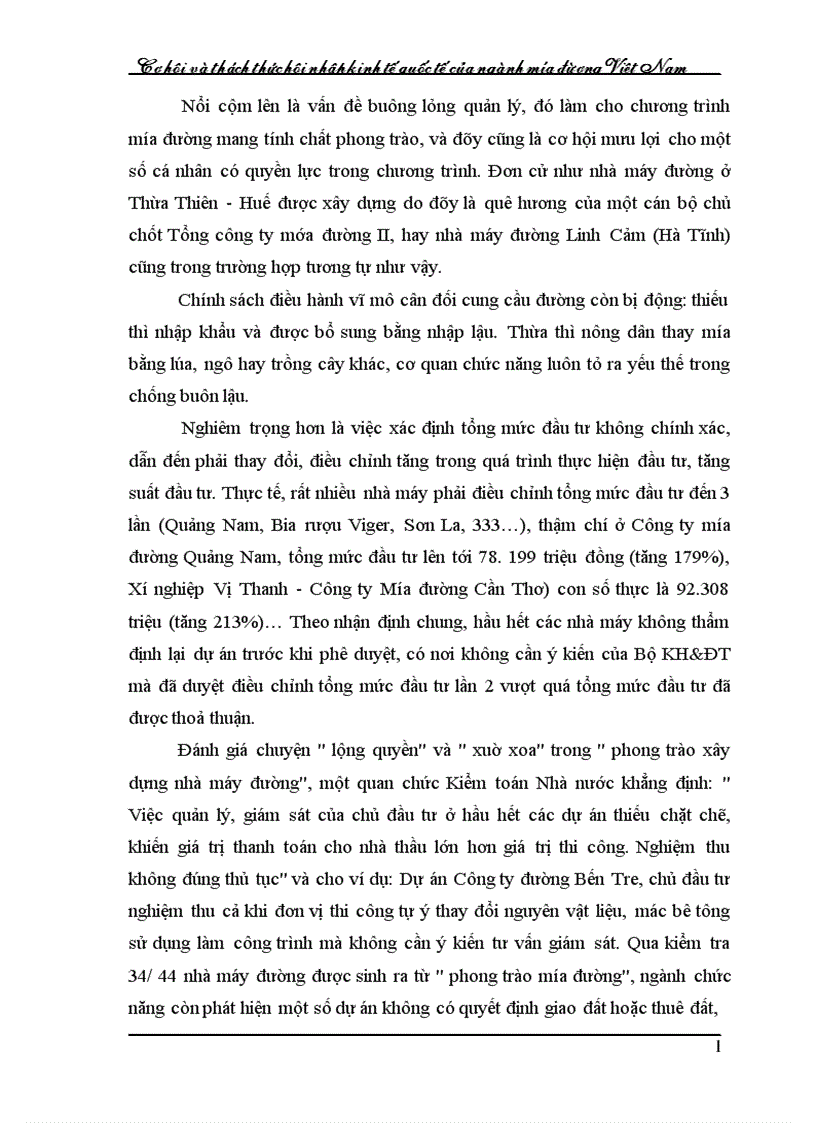 image for page Cơ hội và thách thức hội nhập kinh tế quốc tế của ngành mớa đường Việt Nam 1