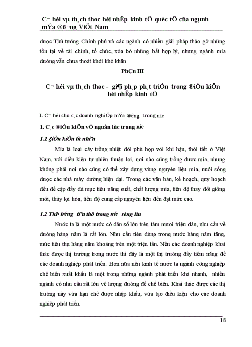 image for page Cơ hội và thách thức hội nhập kinh tế quốc tế của ngành mớa đường Việt Nam 1