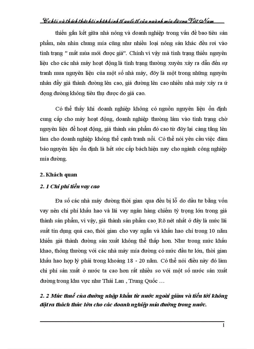 image for page Cơ hội và thách thức hội nhập kinh tế quốc tế của ngành mớa đường Việt Nam 1