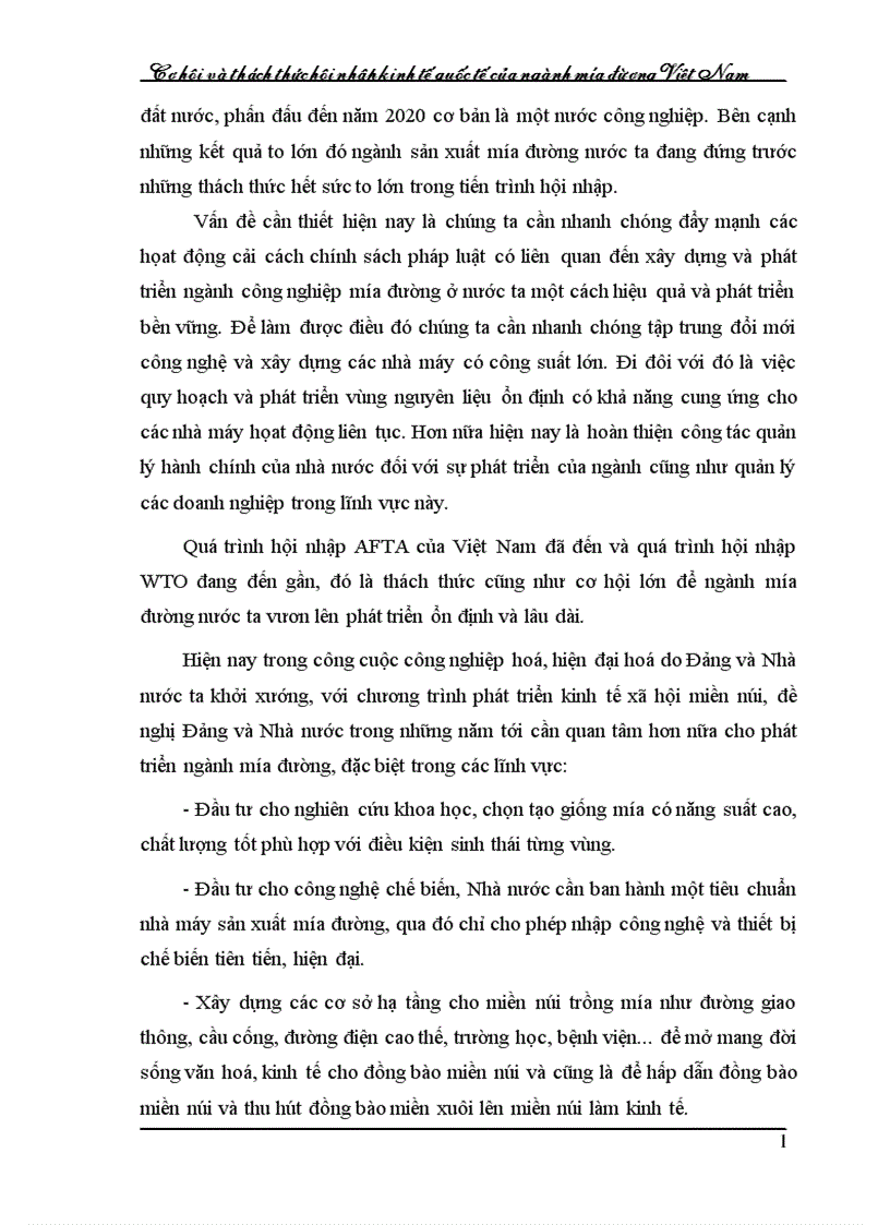 image for page Cơ hội và thách thức hội nhập kinh tế quốc tế của ngành mớa đường Việt Nam 1