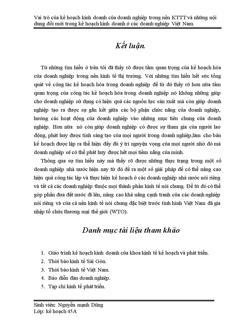 image for page Vai trò của kế hoạch kinh doanh của doanh nghiệp trong nền KTTT và những nội dung đổi mới trong kế hoạch kinh doanh ở các doanh nghiệp Việt Nam 1