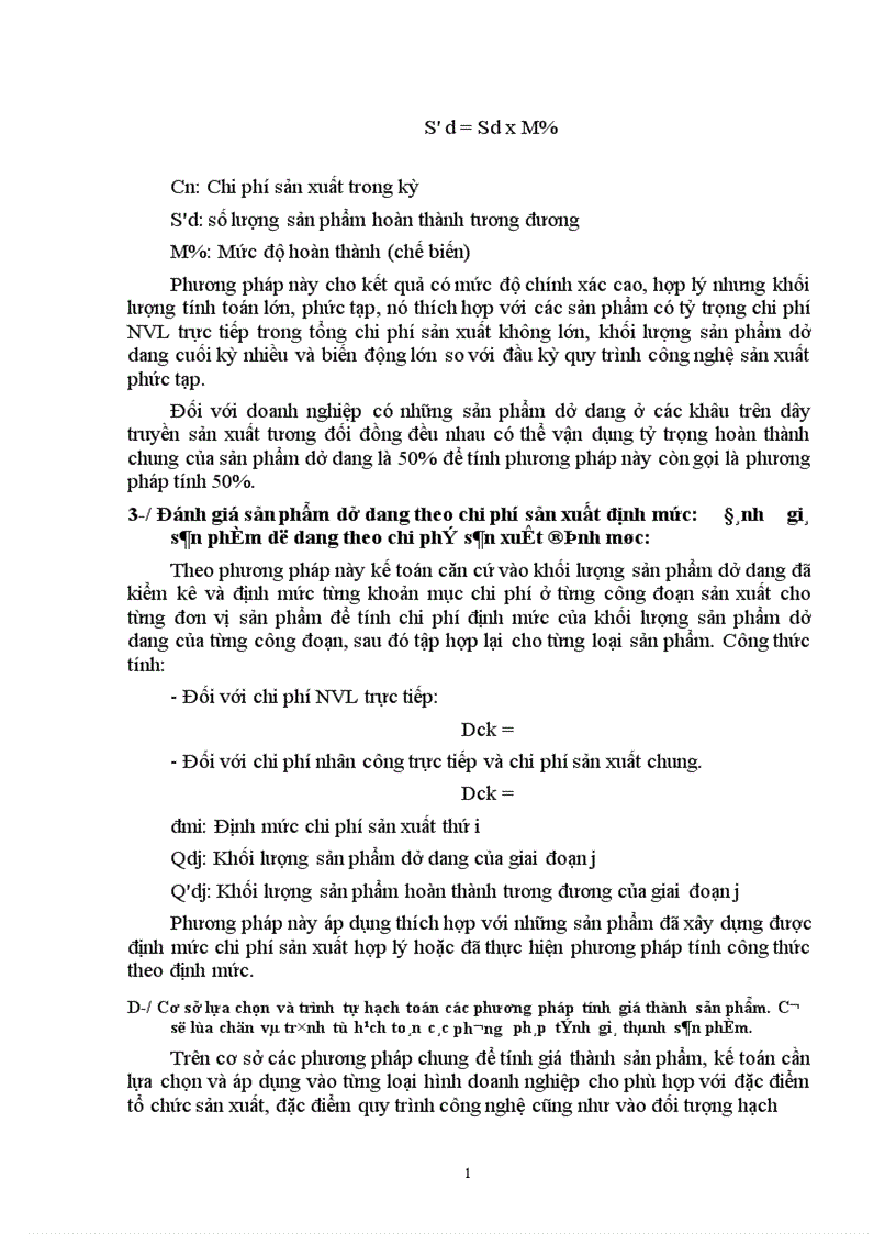 image for page Cơ sở lựa chọn và trình tự hạch toán các phương pháp tập hợp chi phí và tính giá thành sản phẩm 1
