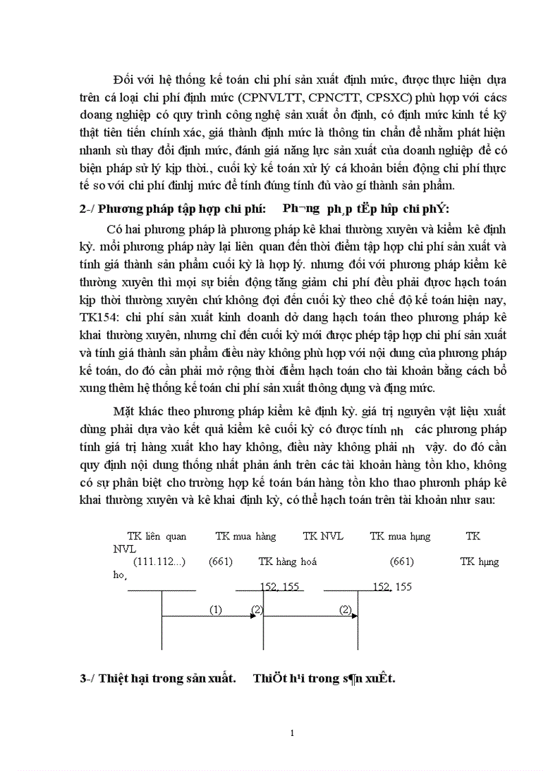 image for page Cơ sở lựa chọn và trình tự hạch toán các phương pháp tập hợp chi phí và tính giá thành sản phẩm 1