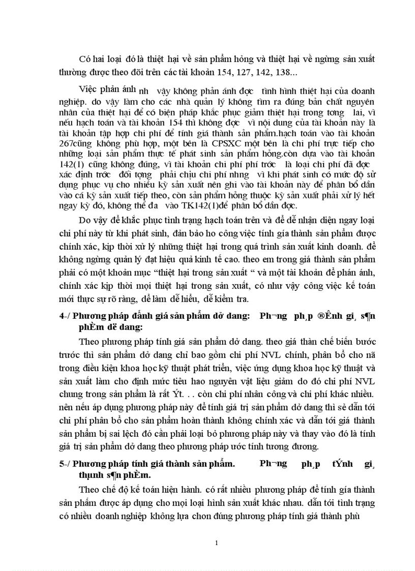 image for page Cơ sở lựa chọn và trình tự hạch toán các phương pháp tập hợp chi phí và tính giá thành sản phẩm 1