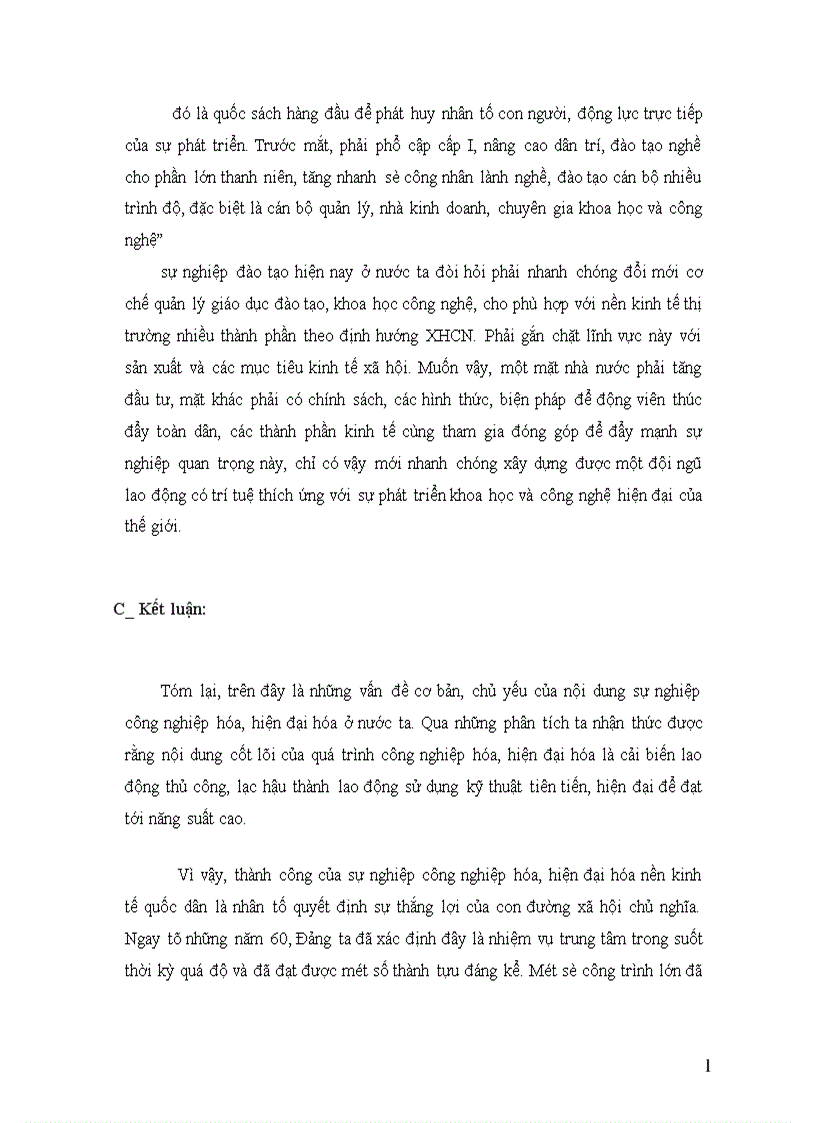 image for page Nội dung chủ yếu của Công nghiệp hóa Hiện đại hóa ở nước ta