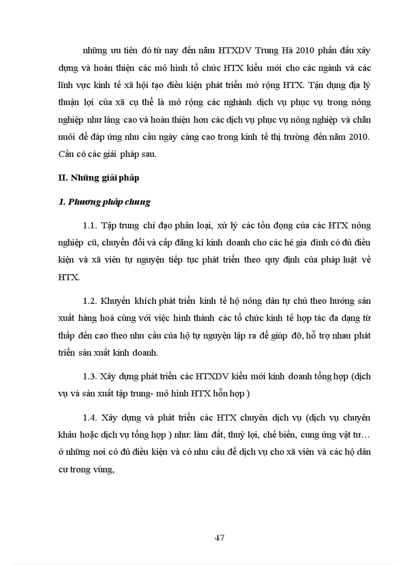 image for page Giải pháp nâng cao hiệu quả kinh tế của hợp tác xã dịch vụ nông nghiệp Trung Hà Tiến Thịnh Mê Linh Vĩnh Phúc