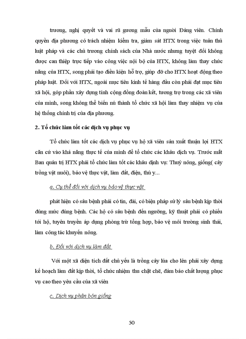 image for page Giải pháp nâng cao hiệu quả kinh tế của hợp tác xã dịch vụ nông nghiệp Trung Hà Tiến Thịnh Mê Linh Vĩnh Phúc