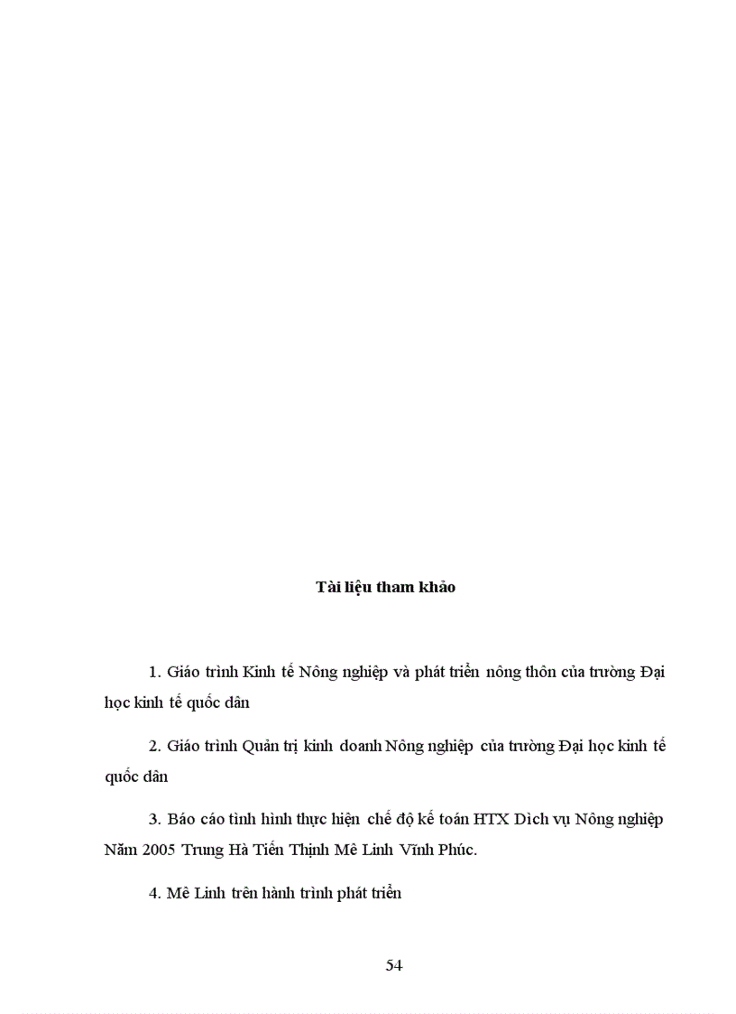 image for page Giải pháp nâng cao hiệu quả kinh tế của hợp tác xã dịch vụ nông nghiệp Trung Hà Tiến Thịnh Mê Linh Vĩnh Phúc