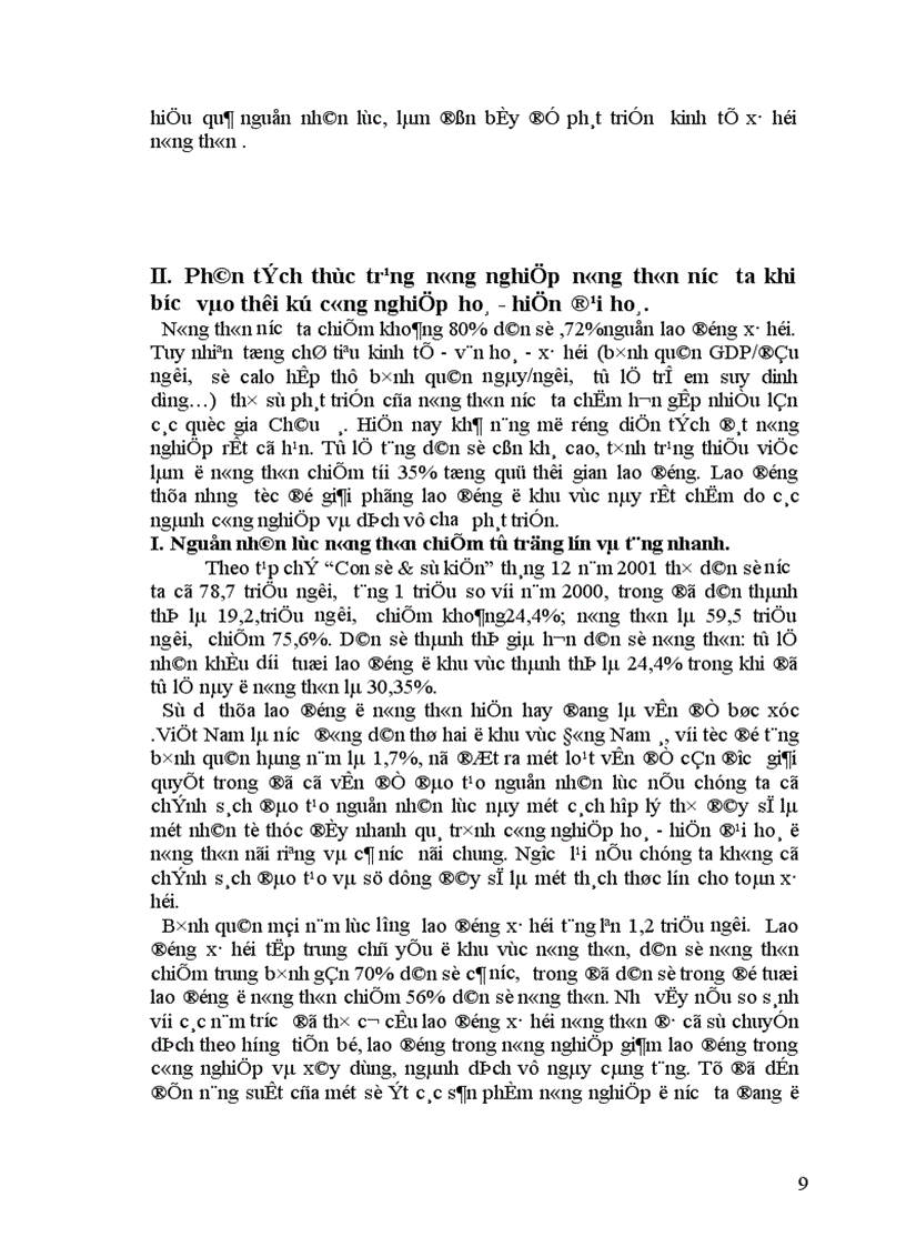 image for page Thực trạng và một số giải pháp phát triển nguồn nhân lực trong quá trình cnh hđh nông nghiệp nông thôn