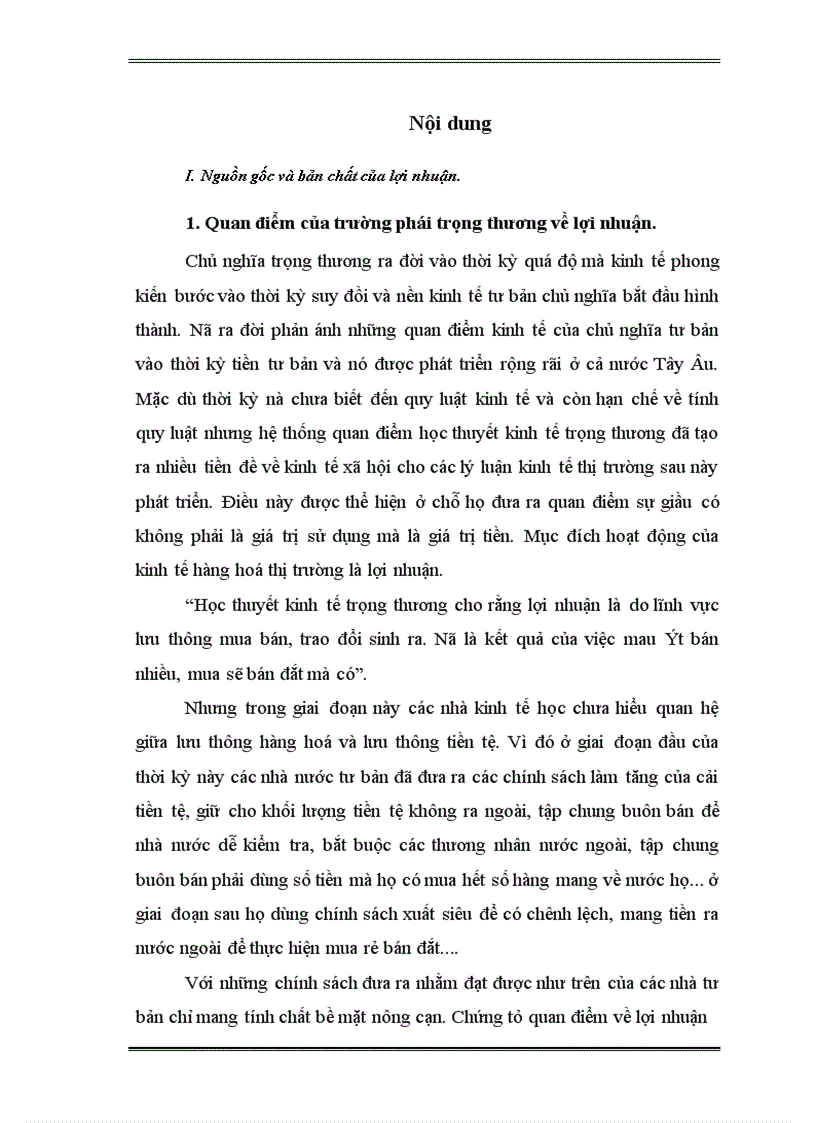 image for page quan điểm của chủ nghĩa trọng thương ở đó họ cho rằng lợi nhuận là kết quả trao đổi không ngang giá 1