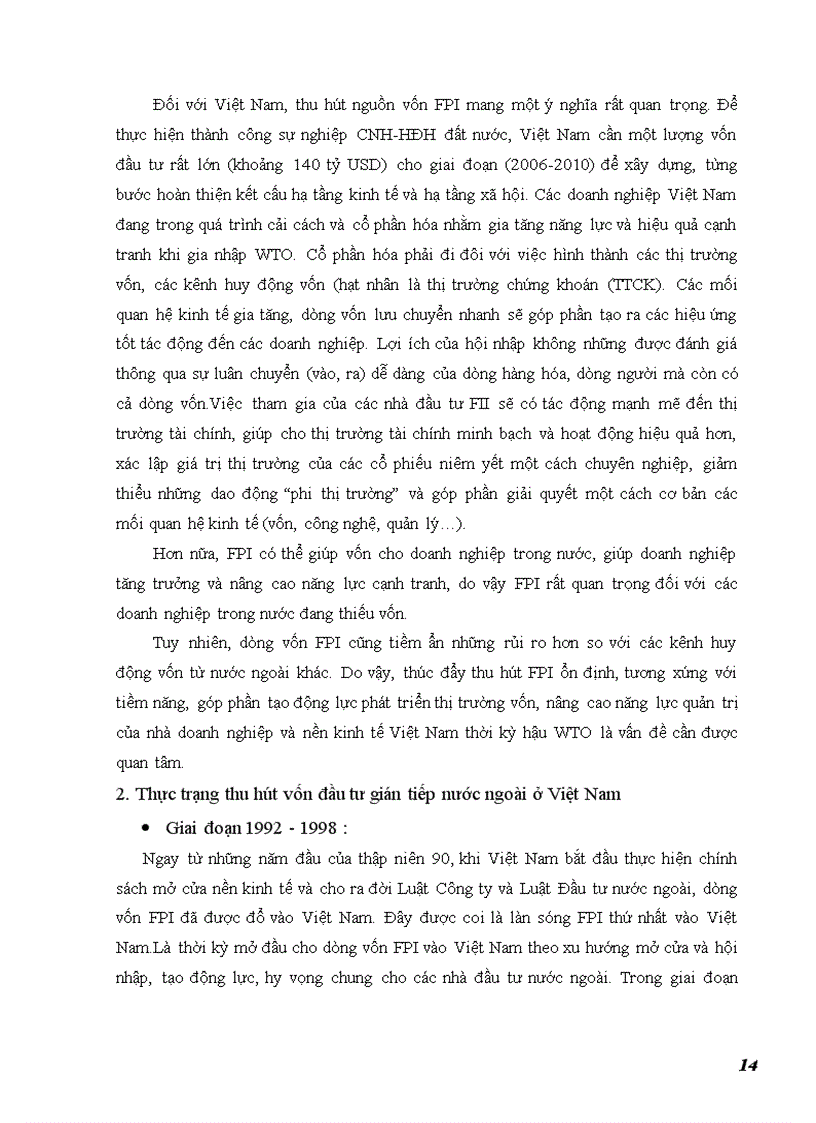 image for page Giải pháp trong việc thu hút và quản lý nguồn vốn đầu tư gián tiếp nước ngoài FPI tại Việt Nam