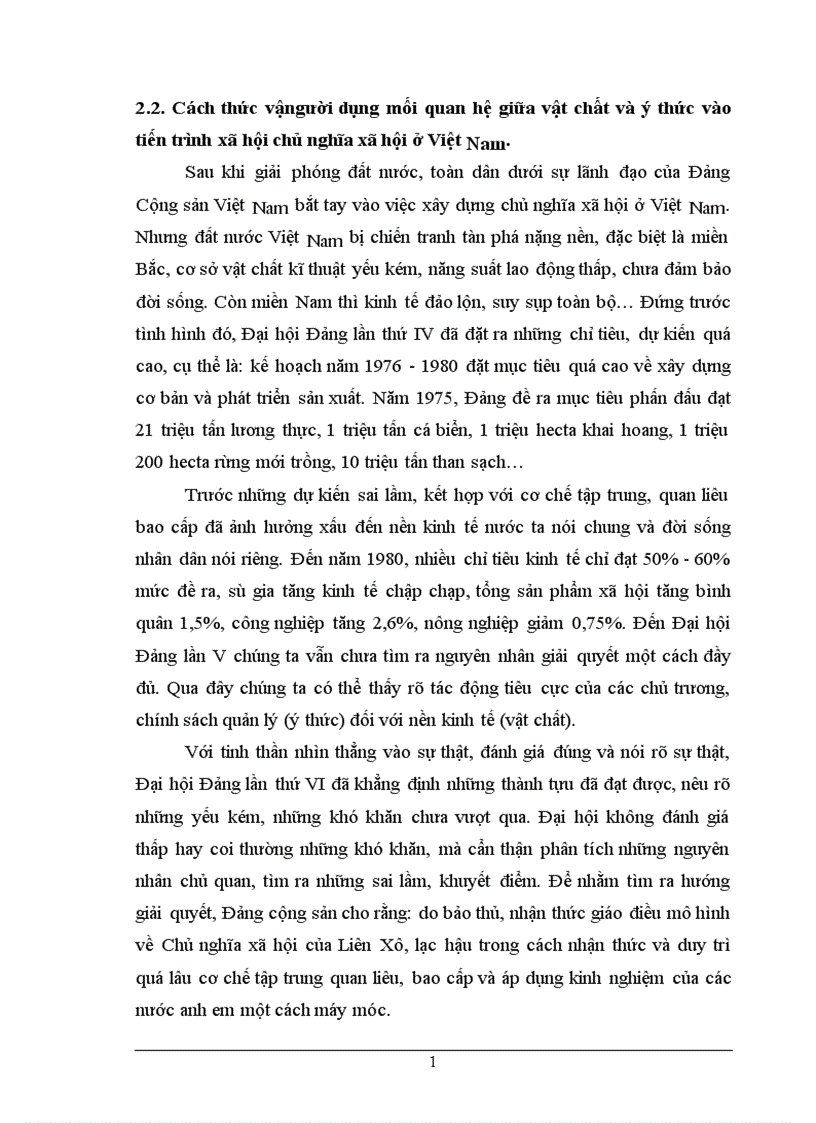 image for page Mối quan hệ giữa vật chất và ý thức vận dụng vào hoạt động thực tiễn trong sự nghiệp xây dựng chủ nghĩa xã hội ở nước ta hiện nay Mở đầu Như chúng ta đã biết kể từ khi hệ thống xã hội chủ nghĩa trên toàn thế giới sụp đổ