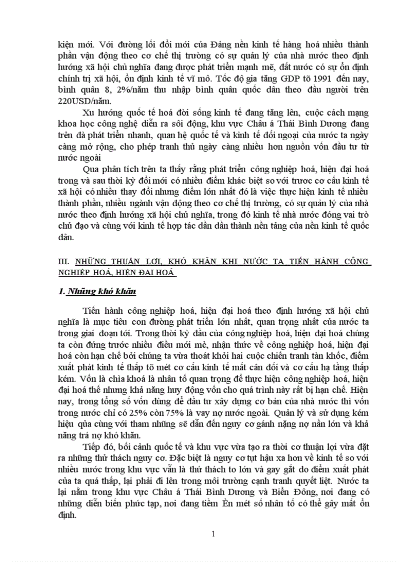 image for page công nghiệp hoá như đại hội III mà gắn liền với hiện đại hoá