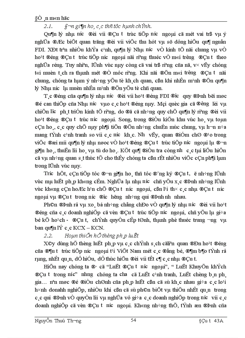 image for page Quản lý nhà nước đối với hoạt động đầu tư trực tiếp nước ngoài ở Việt Nam 1