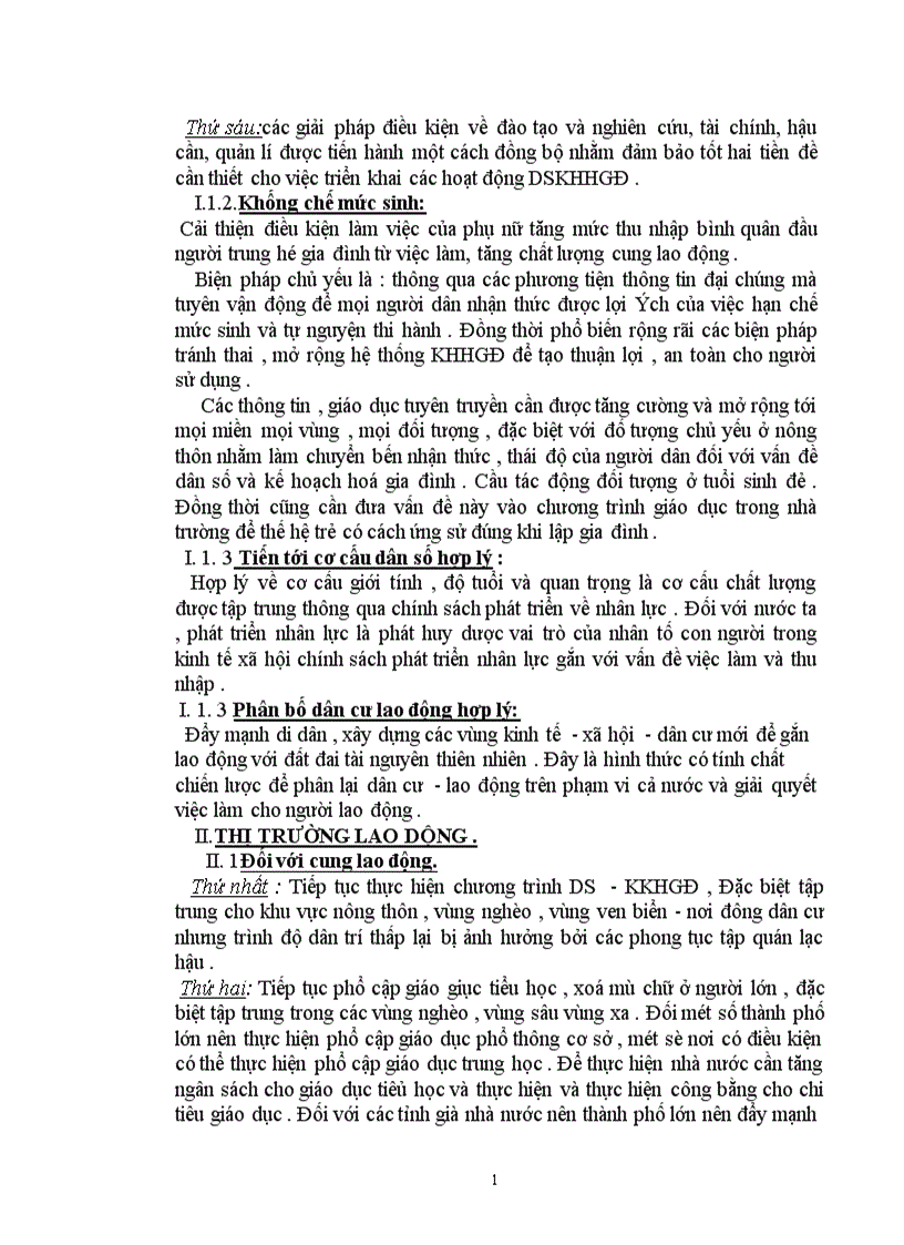 image for page Dân số và sự tác động của nó tới thị trường lao động Việt Nam 1