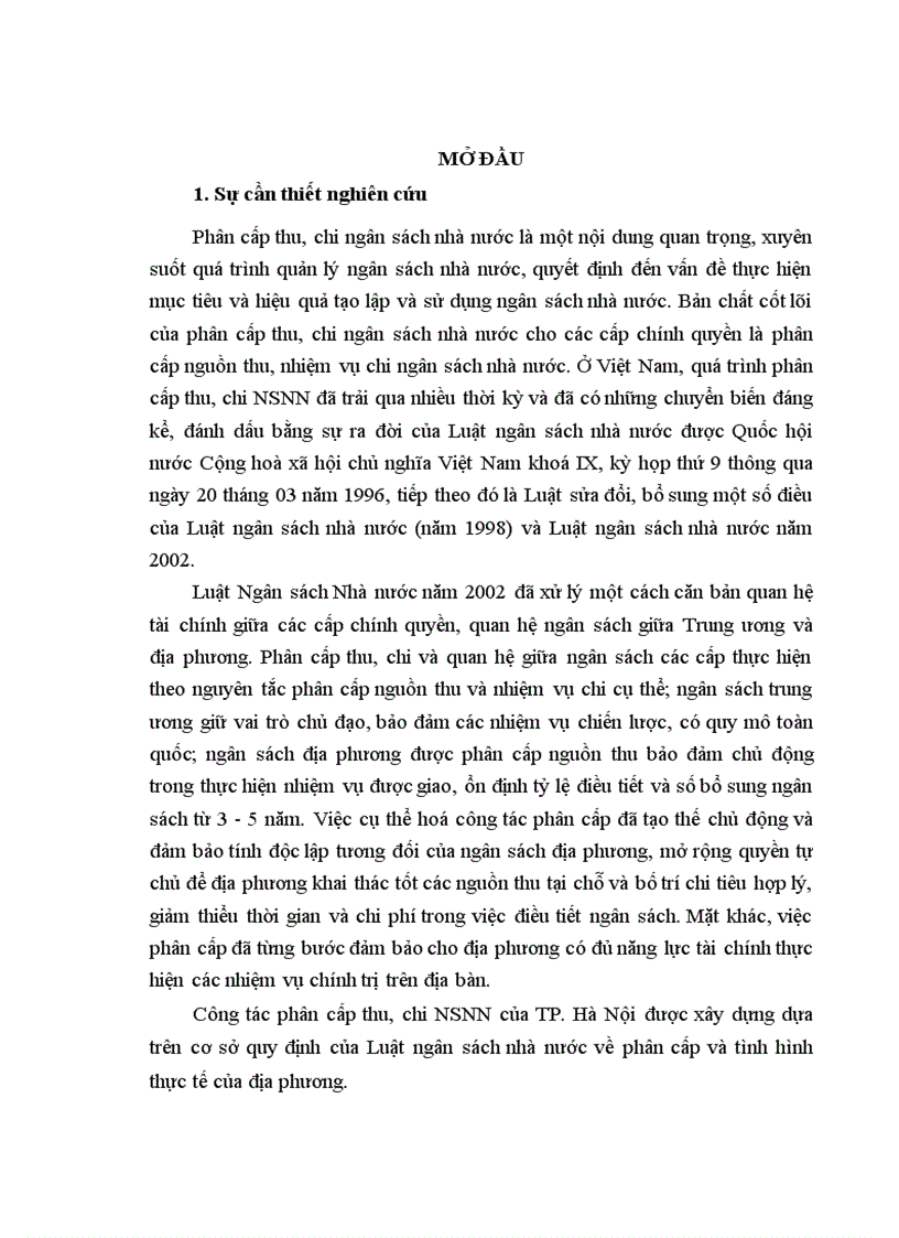 image for page Hoàn thiện công tác phân cấp thu chi ngân sách nhà nước trên địa bàn thành phố Hà Nội 1
