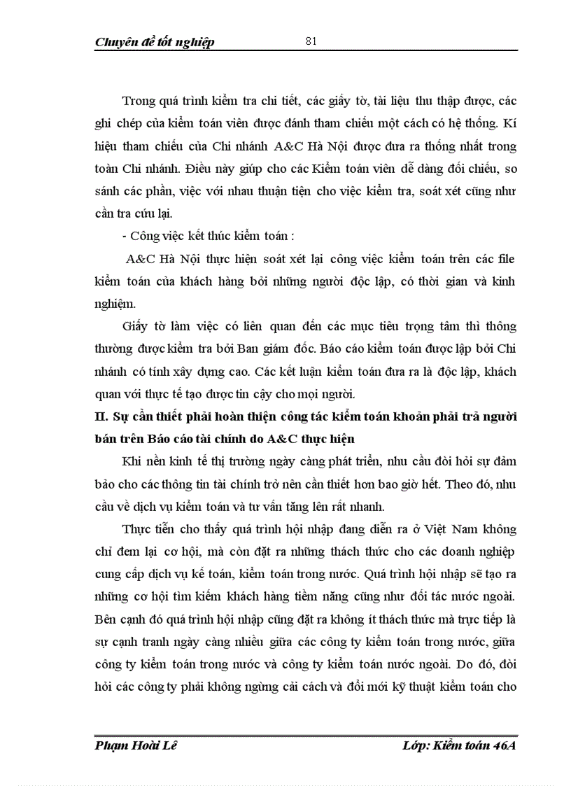 image for page Kiểm toán khoản phải trả người bán trên Báo cáo tài chính do Công ty TNHH Kiểm toán và Tư vấn thực hiện 1