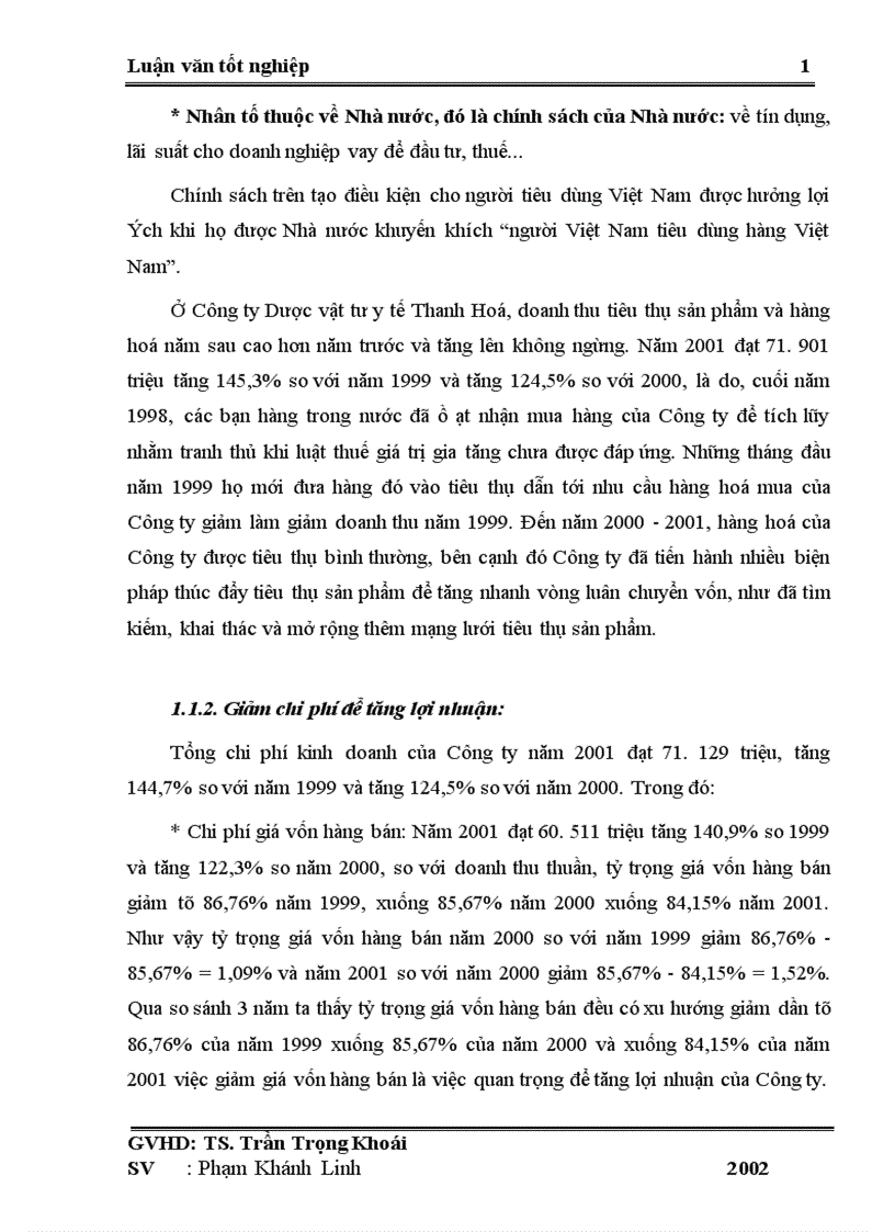 image for page Lợi nhuận và một số biện pháp chủ yếu nhằm tăng lợi nhuận ở Công ty Dược vật tư Y tế Thanh Hoá 1
