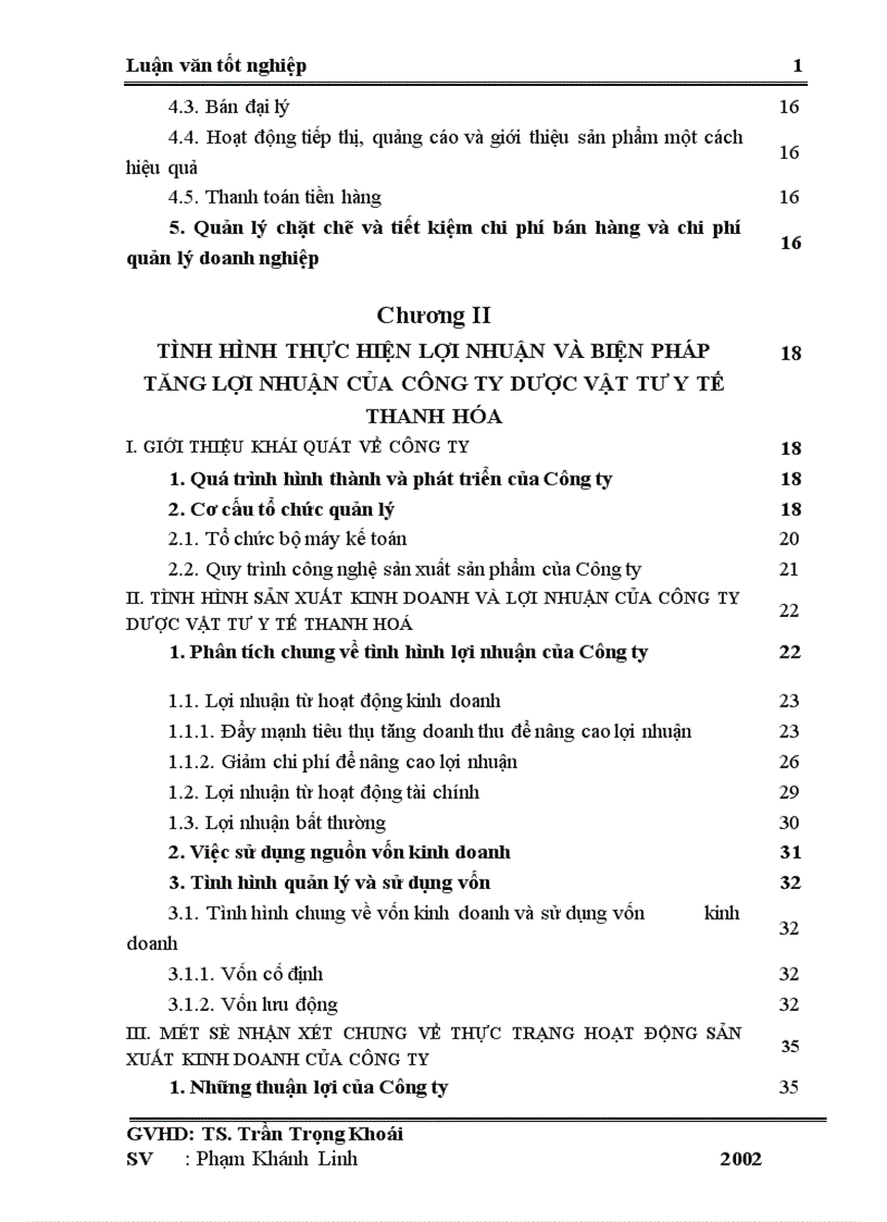 image for page Lợi nhuận và một số biện pháp chủ yếu nhằm tăng lợi nhuận ở Công ty Dược vật tư Y tế Thanh Hoá 1