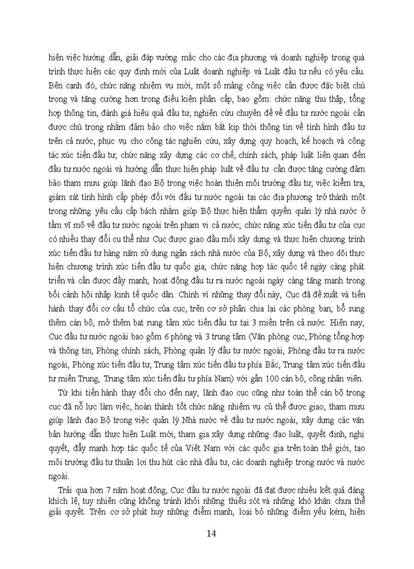 image for page Báo cáo thực tập tại Cục Đầu tư nước ngoài