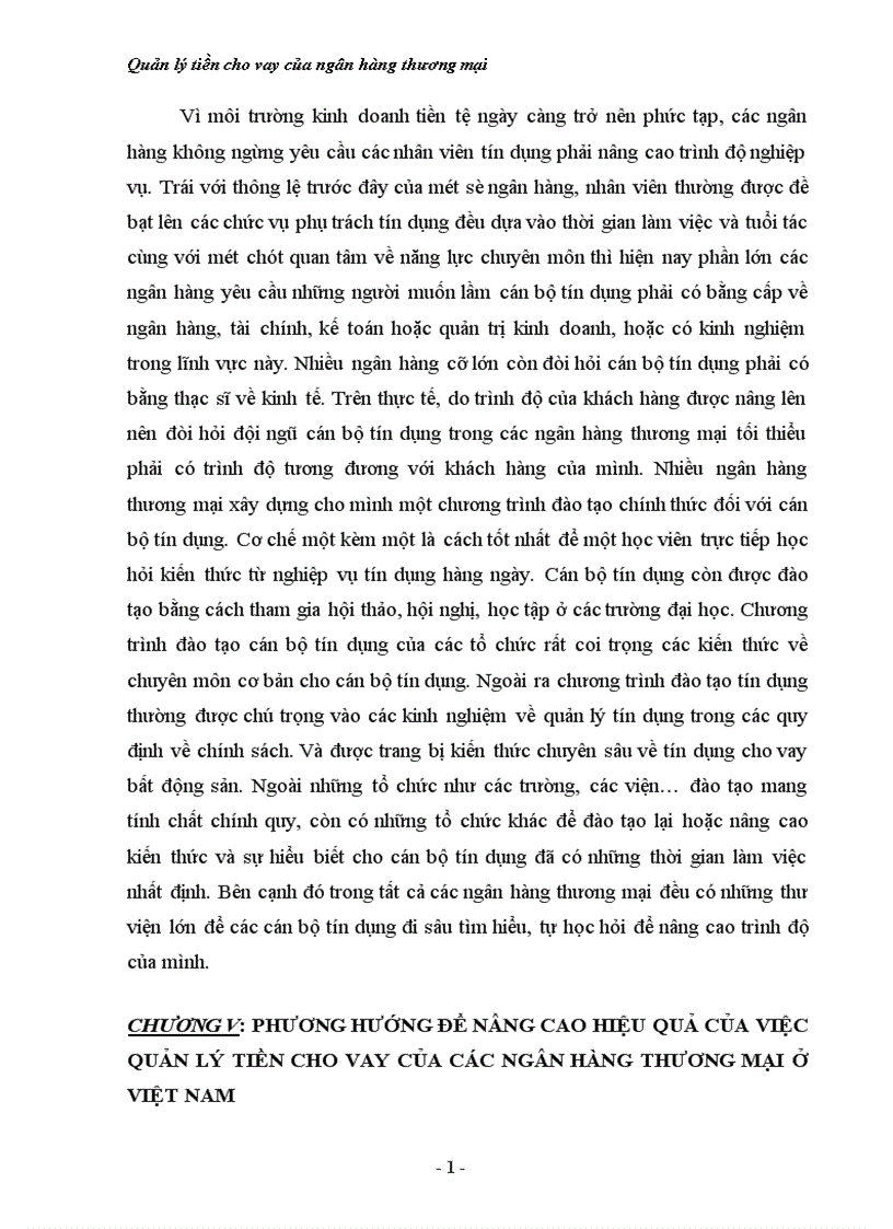 image for page Một số vấn đề về quản lý tiền cho vay của các ngân hàng thương mại ở Việt Nam hiện nay