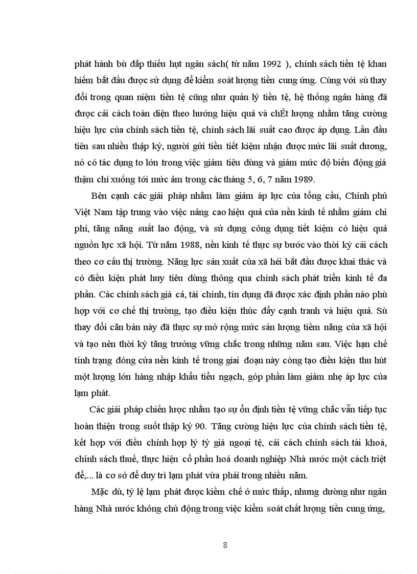 image for page Thực trạng lạm phát ở Việt Nam
