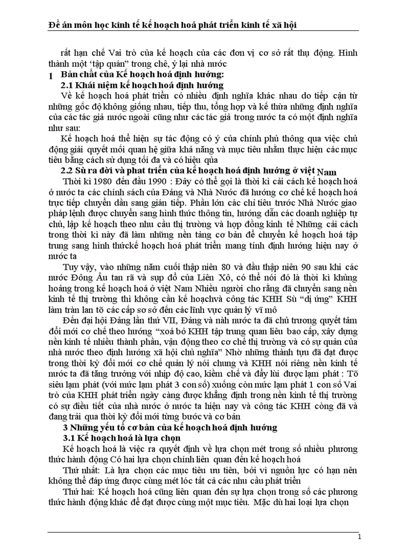 image for page Vai trò của kế hoạch hoá phát triển trong nền kinh tế thị trường và những vấn đề đổi mới trong công tác kế hoạch hoá ở Việt Nam hiện nay