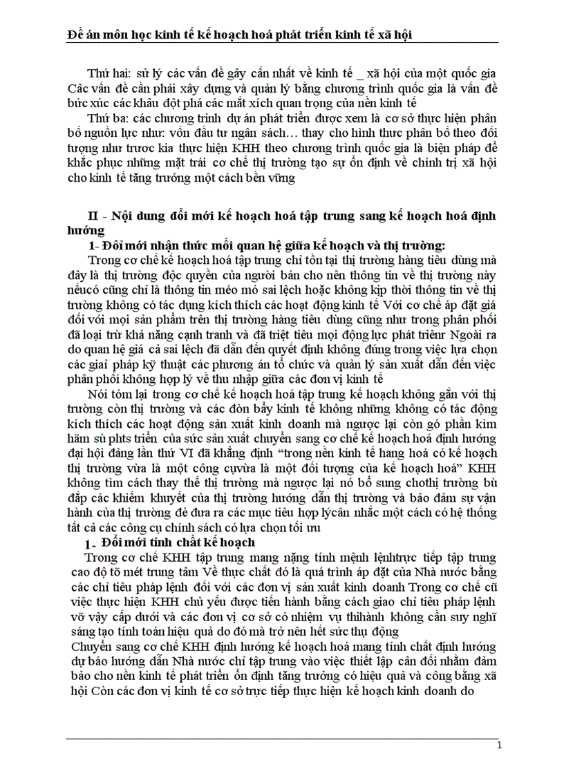 image for page Vai trò của kế hoạch hoá phát triển trong nền kinh tế thị trường và những vấn đề đổi mới trong công tác kế hoạch hoá ở Việt Nam hiện nay