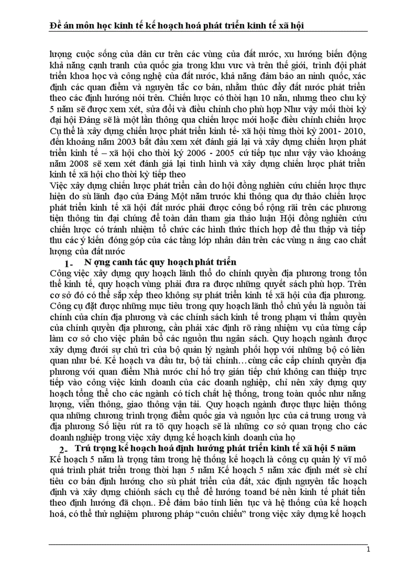 image for page Vai trò của kế hoạch hoá phát triển trong nền kinh tế thị trường và những vấn đề đổi mới trong công tác kế hoạch hoá ở Việt Nam hiện nay