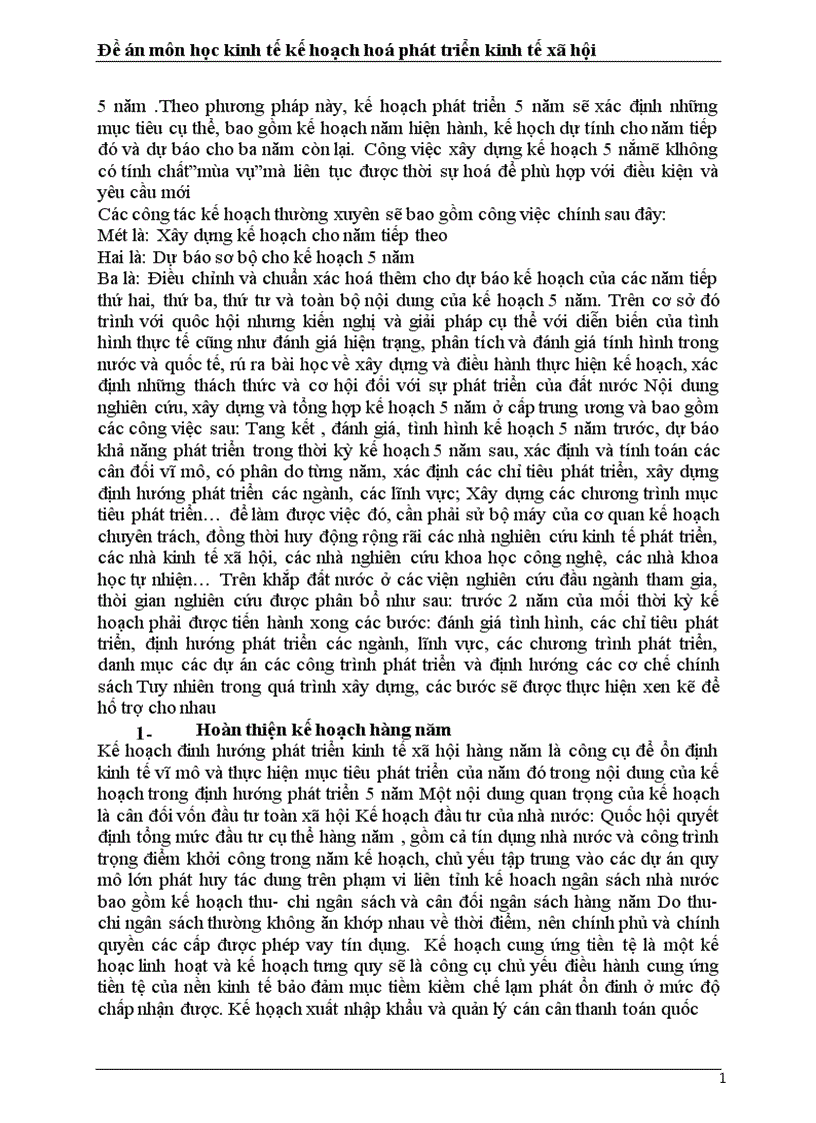 image for page Vai trò của kế hoạch hoá phát triển trong nền kinh tế thị trường và những vấn đề đổi mới trong công tác kế hoạch hoá ở Việt Nam hiện nay