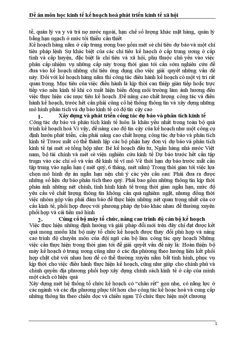 image for page Vai trò của kế hoạch hoá phát triển trong nền kinh tế thị trường và những vấn đề đổi mới trong công tác kế hoạch hoá ở Việt Nam hiện nay