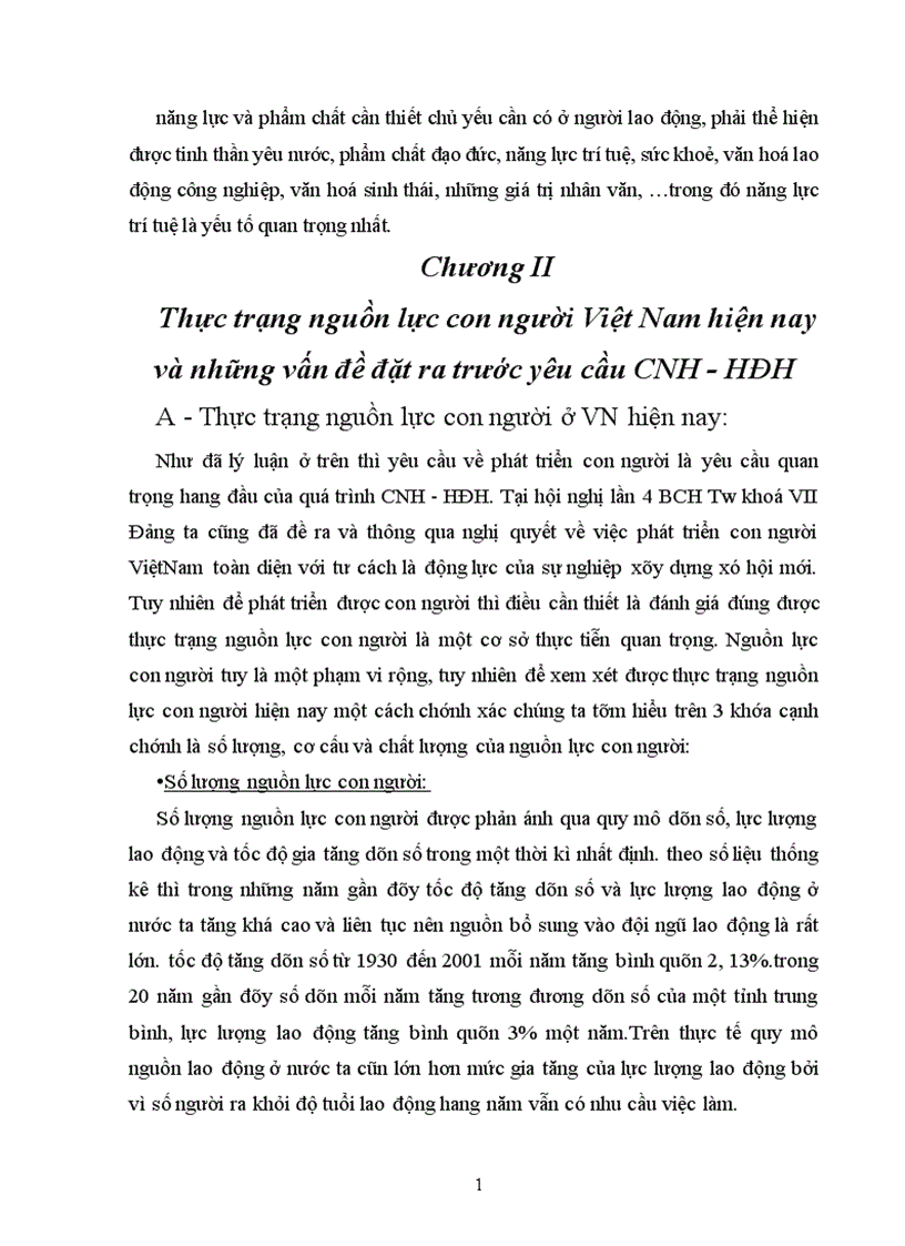 image for page Vai trò của nguồn lực con người và các giải pháp nhằm phát huy vai trò của con người trong thời kì công nghiệp hoá hiện đại hoá 1