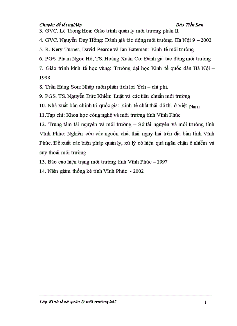 image for page Phân tích chi phí lợi ích của việc thu gom chất thải rắn ở các cơ sở sản xuất kinh doanh trên địa bàn tỉnh Vĩnh Phúc