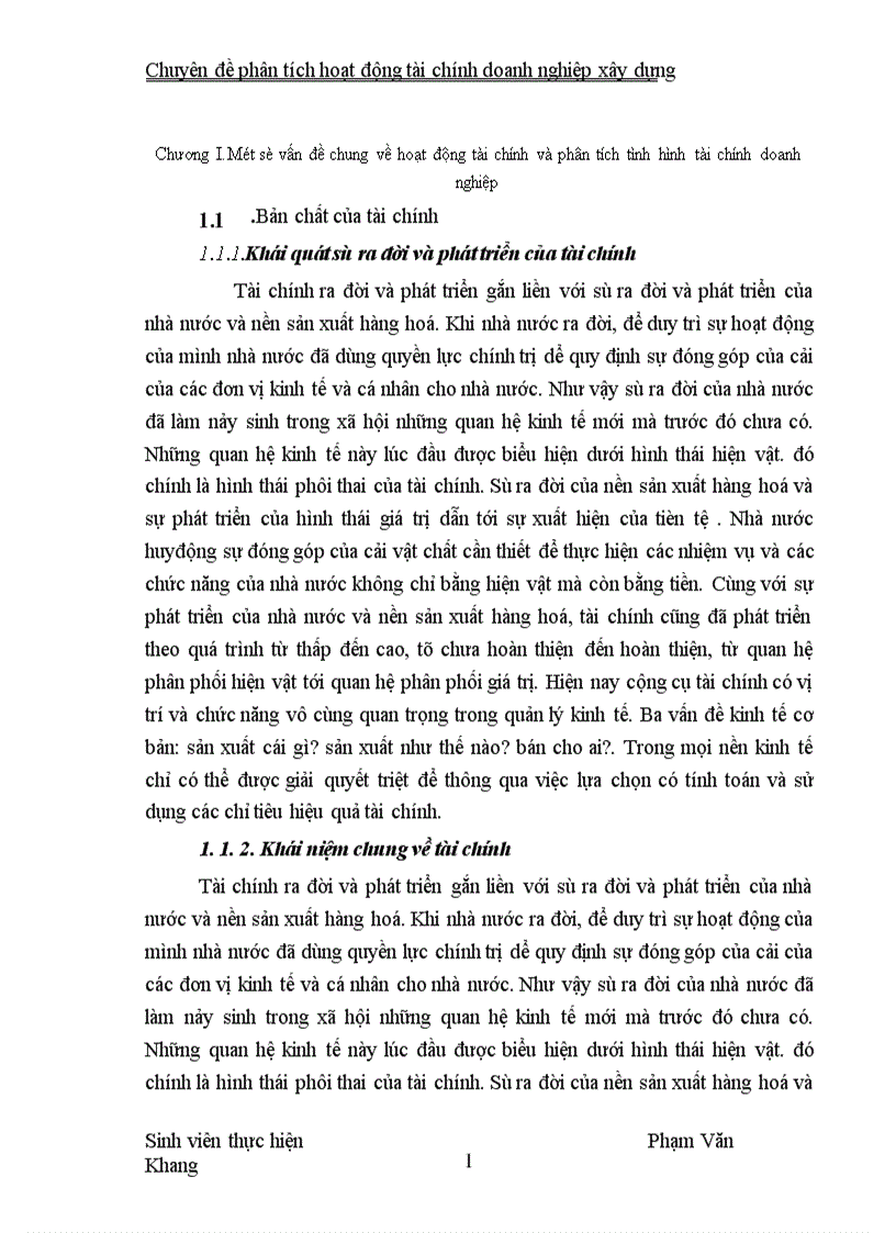 image for page Phân tích tình hình tài chính của Công ty Công trình và Thiết bị vật tư 1