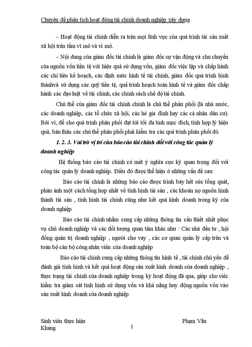 image for page Phân tích tình hình tài chính của Công ty Công trình và Thiết bị vật tư 1