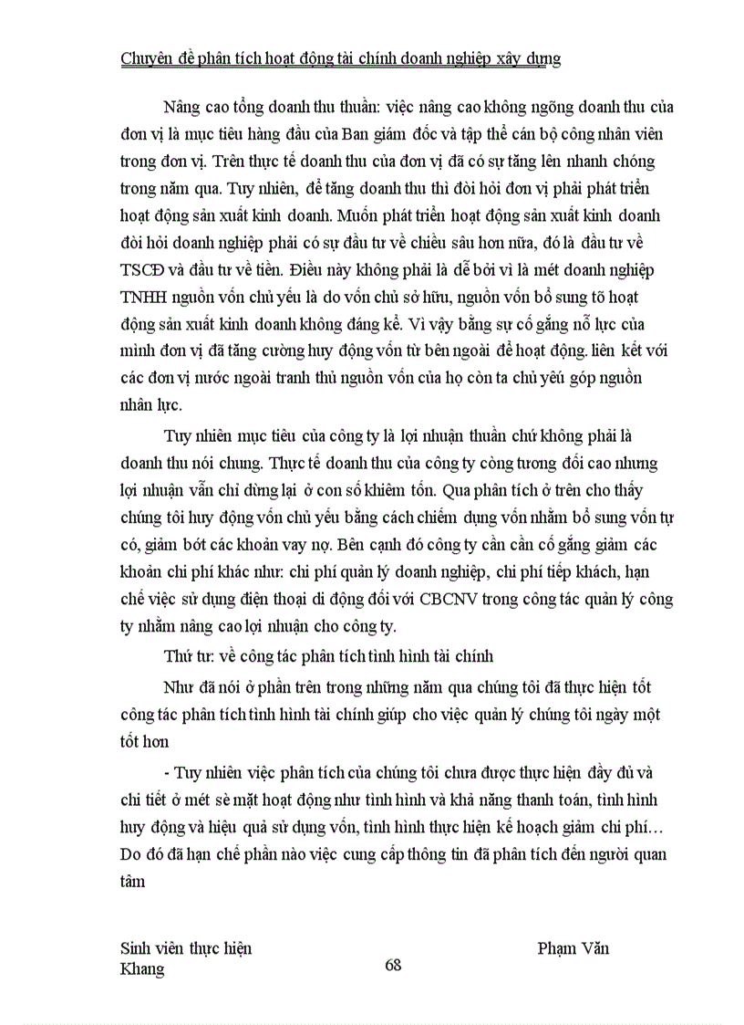 image for page Phân tích tình hình tài chính của Công ty Công trình và Thiết bị vật tư 1